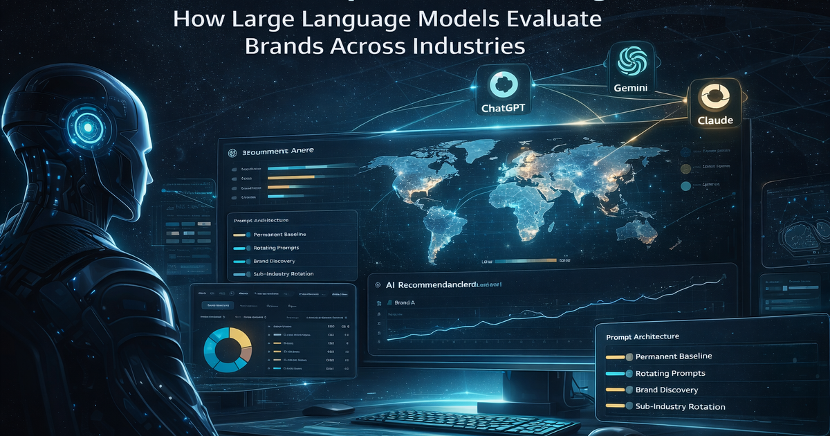 AI Visibility Benchmarking: How Large Language Models Evaluate Brands Across Industries - article image