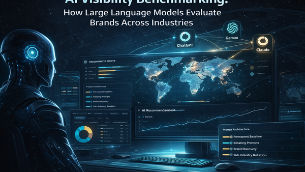 AI Visibility Benchmarking: How Large Language Models Evaluate Brands Across Industries