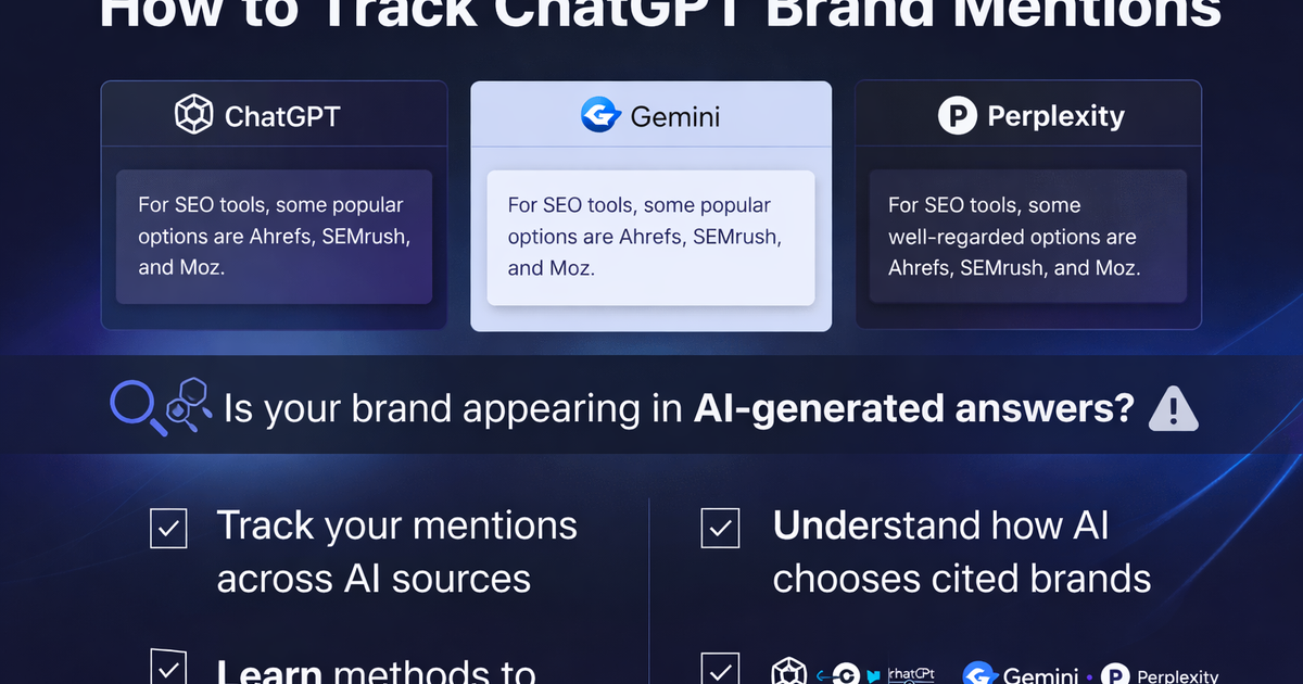 How to Track ChatGPT Brand Mentions (Complete Guide for 2026) - article image